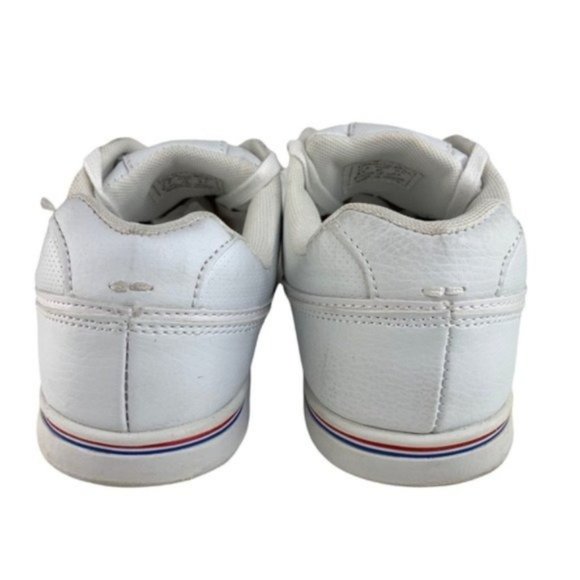 Levi’s White Lace Up Faux Leather Sneakers - Picture 4 of 8